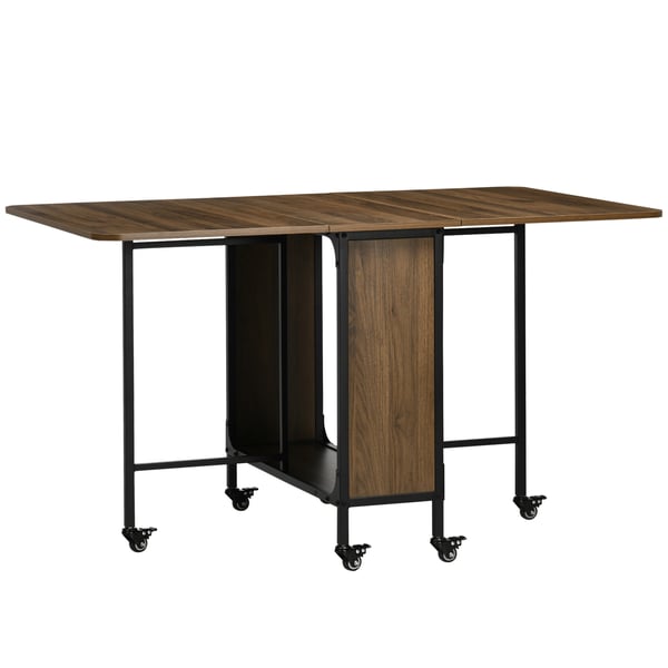 Sammenklappeligt spisebord, 130x80x74 cm, lys brun