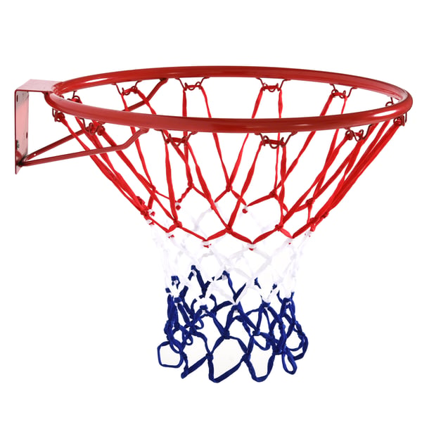 Basketballkurv, 46 cm, Rød Blå Hvid