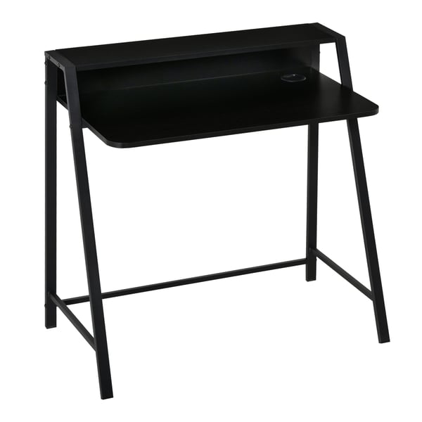 Computerskrivebord, 84x45x85 cm, Sort
