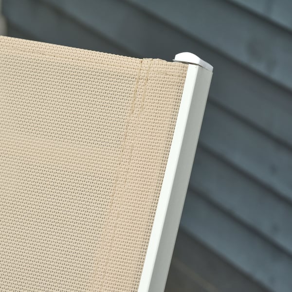 Solstol, 169x65x102 cm, Vit