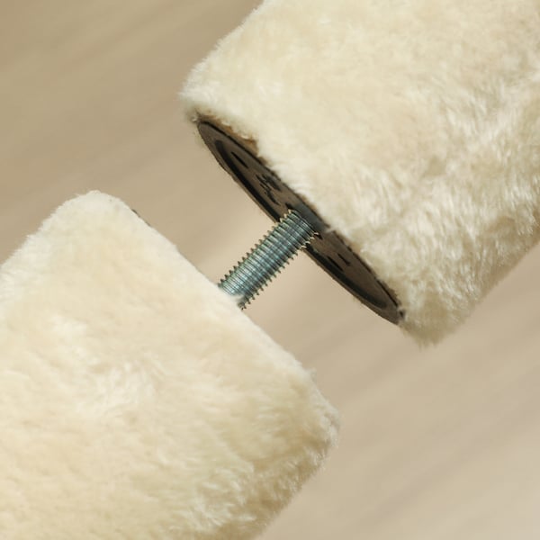 Kattetræ, 42,5x26,5x225-275 cm, Creme