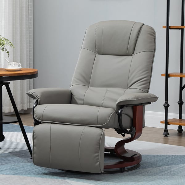 Fåtölj med recliner, 78x87x100 cm, Grå