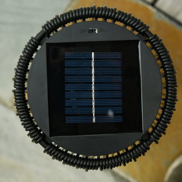 Aurinkopuutarhalamppu, 21.5x21.5x61 cm, musta