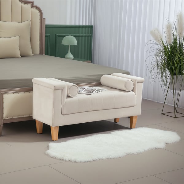 Verhoiltu penkki, 115x44x58 cm, beige