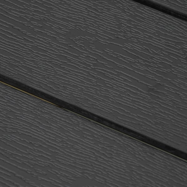 Trädgårdsbord, 190x84,5x72 cm, Svart