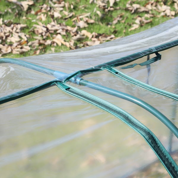 Drivhus, 350x100x80 cm, Transparent Grøn