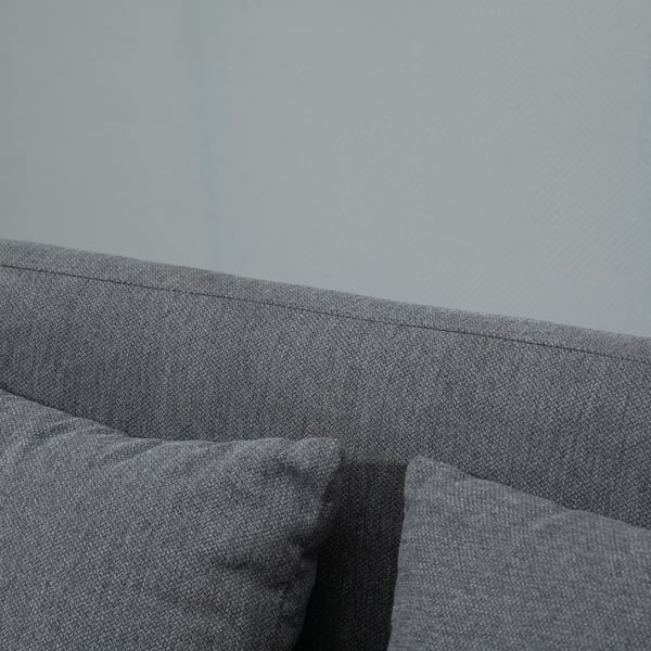 Loveseat sofa, 130x70x80 cm, grå
