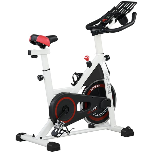 Spinningscykel, 103x53x100-114 cm, Hvid