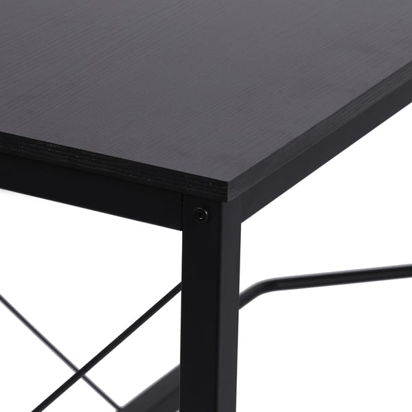 Hjørneskrivebord, 150x150x76 cm, Sort