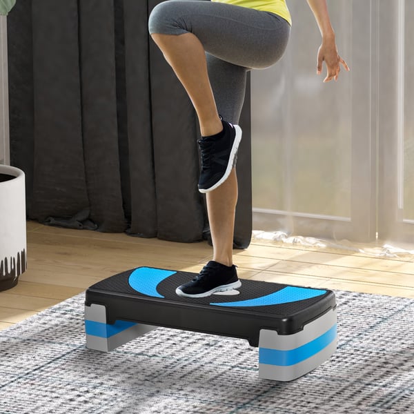 Aerobic Stepper, 80x31x20 cm, Blå