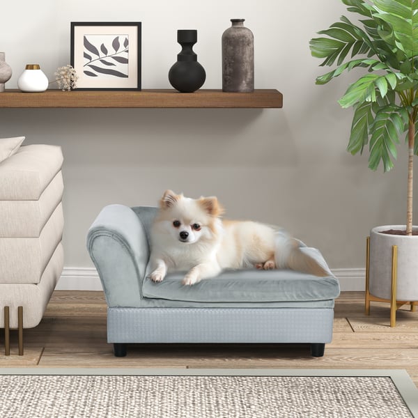 Hundesofa, 76x45x41.5 cm, lyseblå