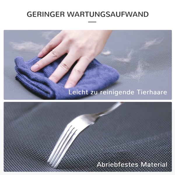Udendørs Hundeseng, Foldbar, 59x46x15 cm, Grå