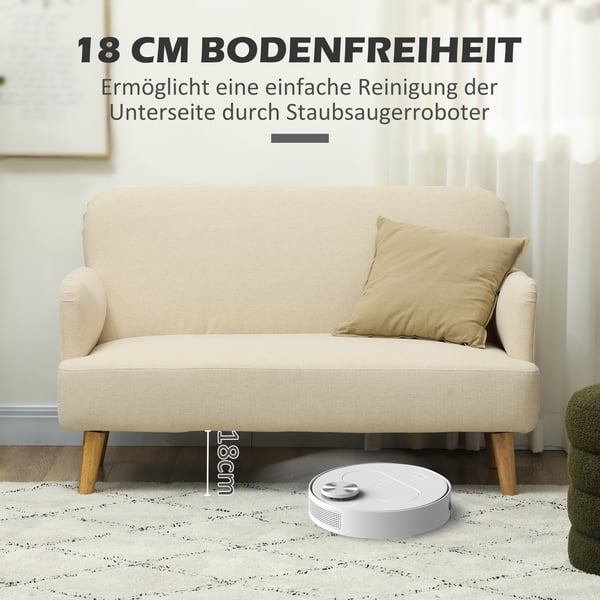 Soffa, 130x74x79 cm, Creme