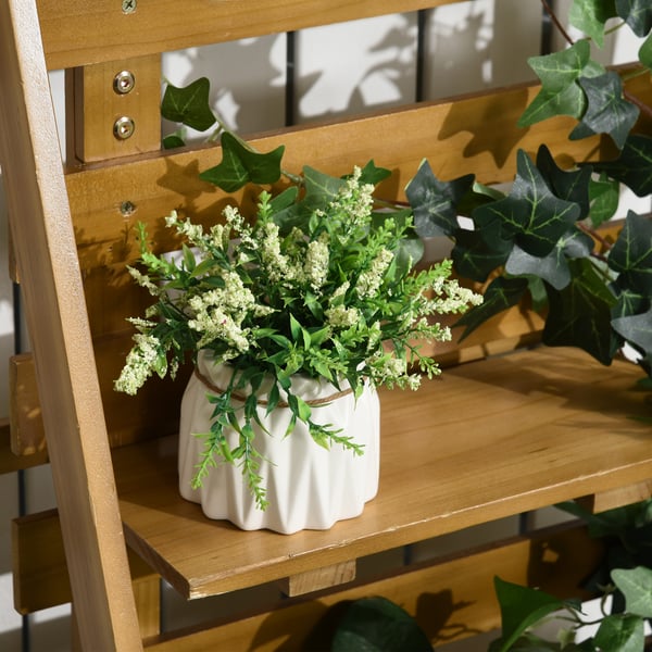 Højbeds plantekasse med espalier, 63x39x160 cm, Brun