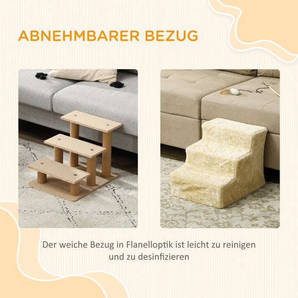 Lemmikkien portaat, 46x35x35 cm, beige