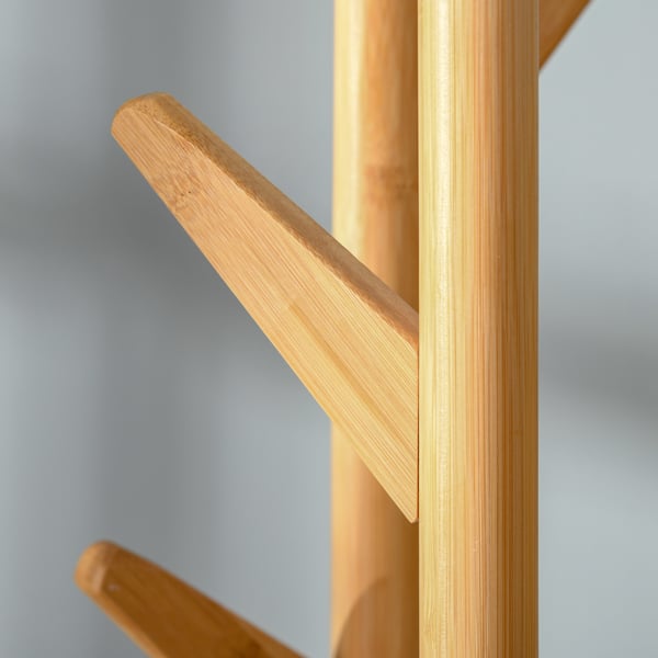 Naulakko, 30.5x30.5x174.5 cm, luonnollinen, valkoinen