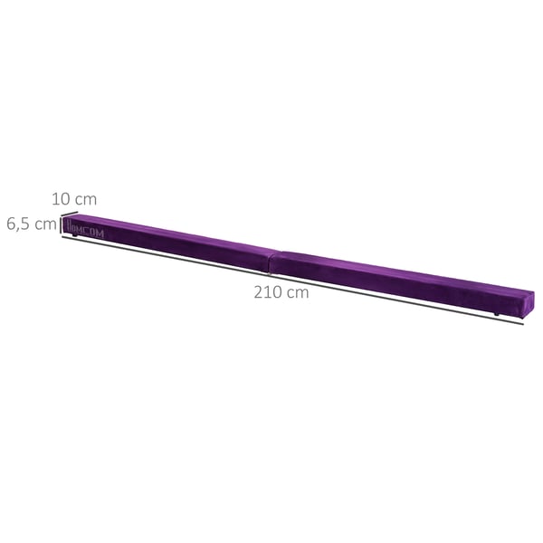 Balancebom, 210x10x6,5 cm, lilla