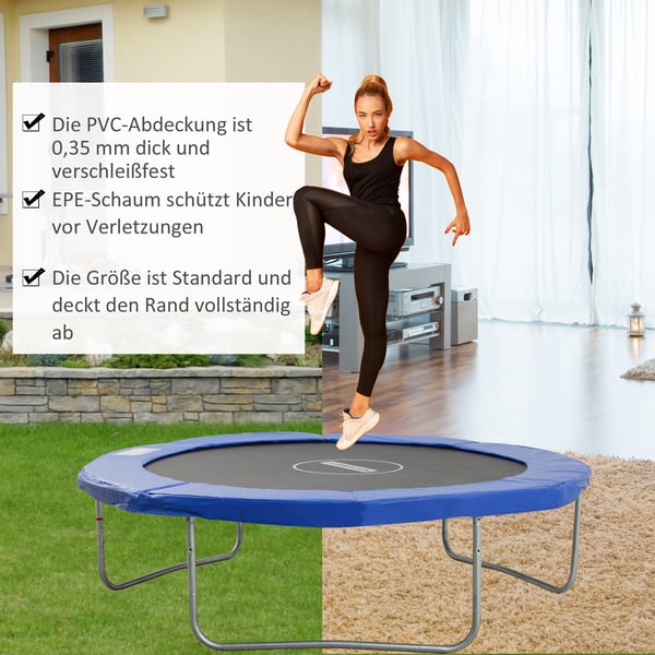 Trampolintillbehörsset, 244 cm, Blå