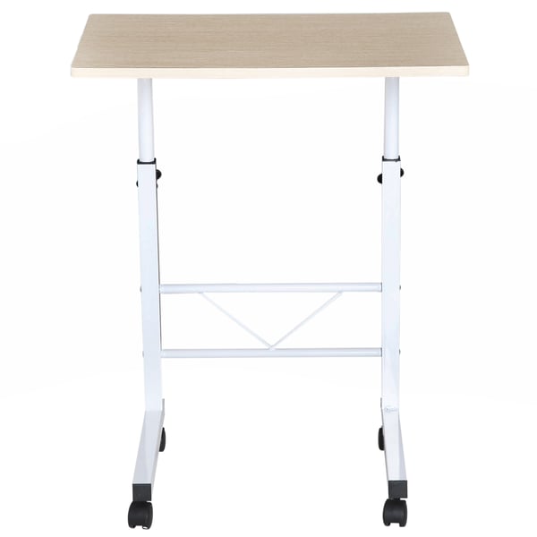 Sofabord, 60x40x68-78 cm, Hvid