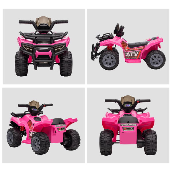 Elektrisk ATV til børn, 70x42x45 cm, lyserød