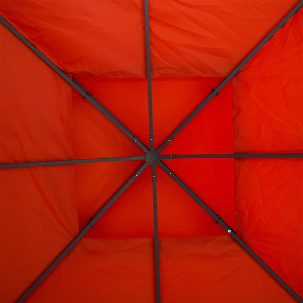Pavillon Erstatningstag, 300x300 cm, Rød