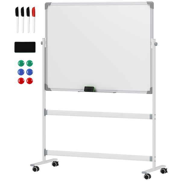 Magnetisk whiteboard, 120x90 cm, hvid