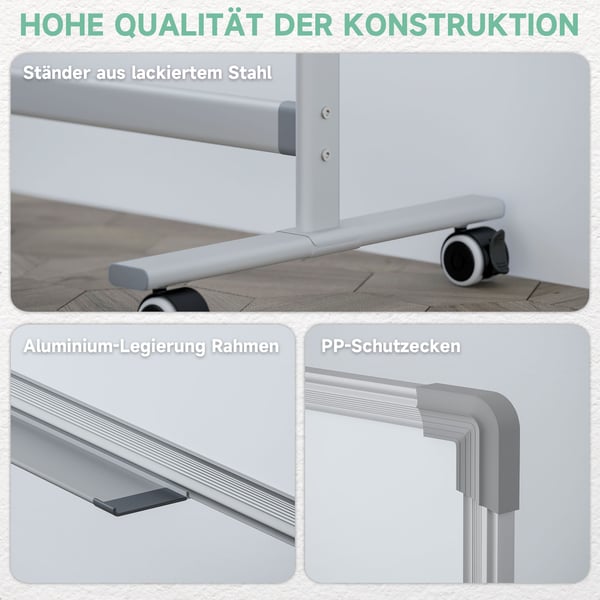 Magnetisk whiteboard, 120x90 cm, hvid