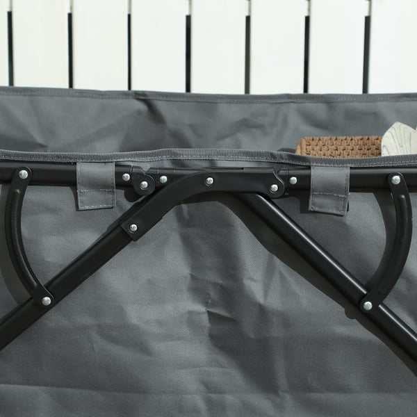 Havetrillebør, 100x55x56 cm, Mørkegrå