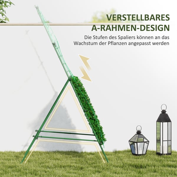 Havestativ, 101x133x227 cm, Grøn