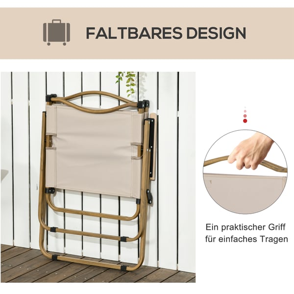 Campingstol, 54x59x78 cm, Khaki