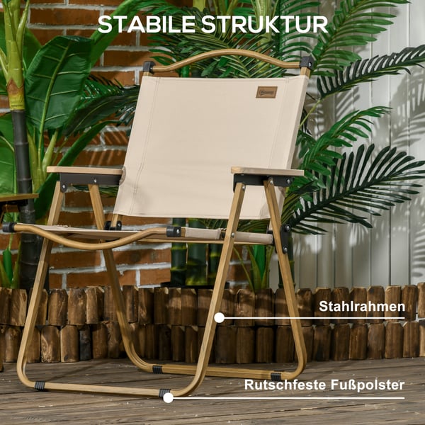 Campingstol, 54x59x78 cm, Khaki