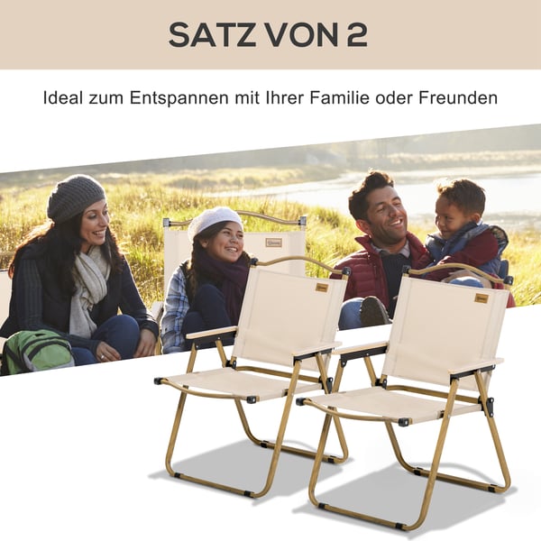Campingstol, 54x59x78 cm, Khaki