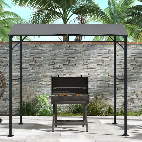 Grillpaviljong, 215x150x220 cm, Mörkgrå