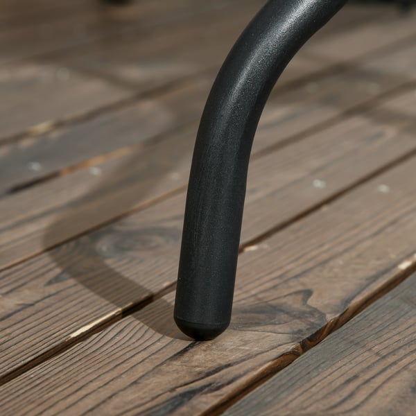 Trädgårdsbord, 76x76x72 cm, Svart