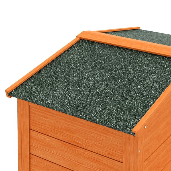 Kaninhus, 150x45x85 cm, Orange