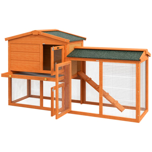 Kaninbur, 150x45x85 cm, Orange