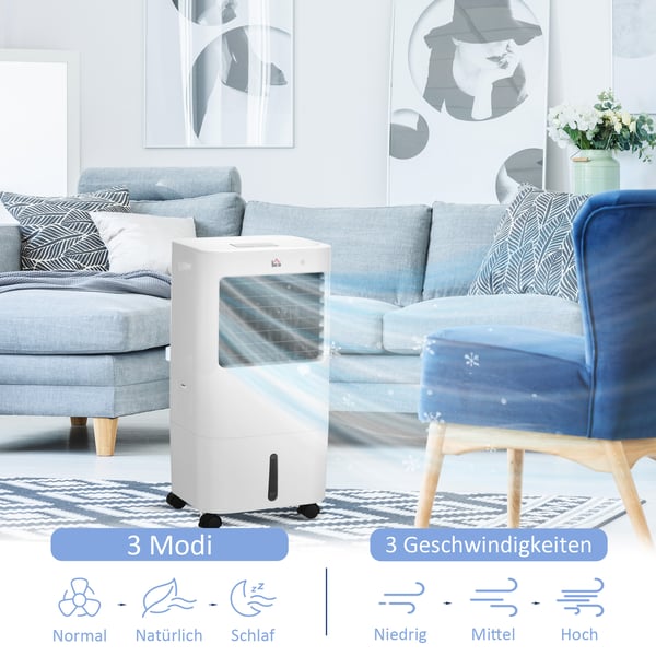 Mobil Aircondition, 32x37x74 cm, Hvid