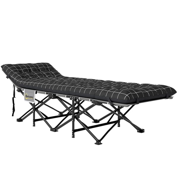 Camping Seng, 190x67x37 cm, Sort