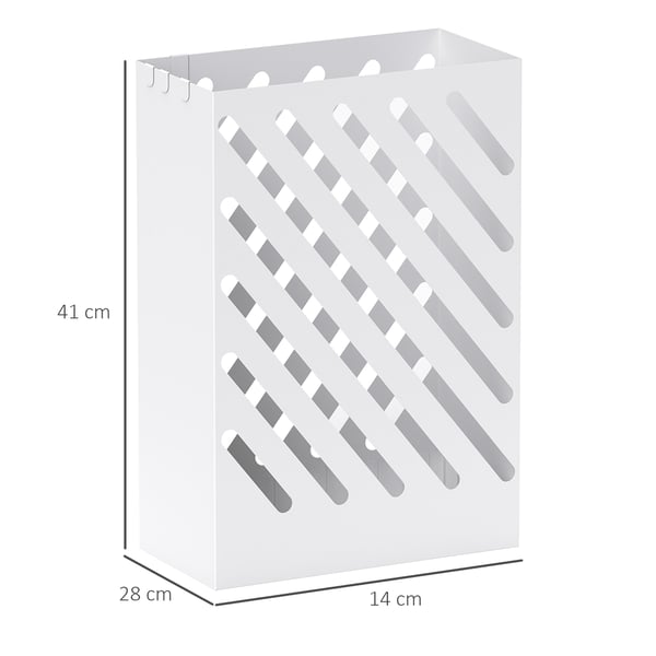 Parasolholder, 28x14x41 cm, Hvid