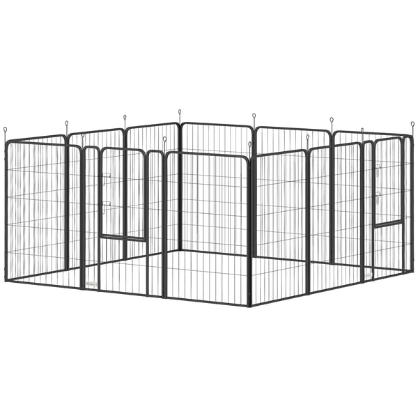 Hundhage, 204x204x100 cm, Svart Hundhage, 204x204x100 cm, Svart