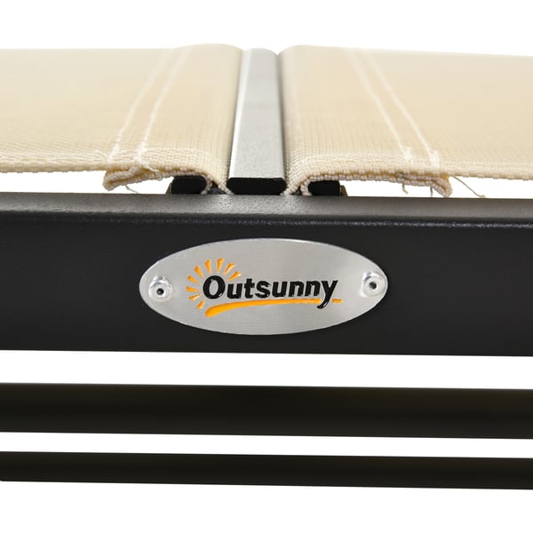 Keinutuolipenkki, 120x70x85 cm, Musta, Beige