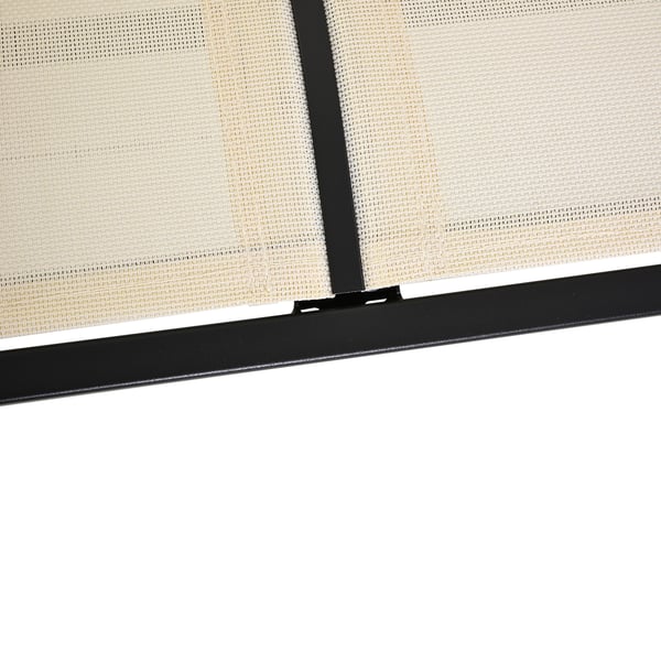 Keinutuolipenkki, 120x70x85 cm, Musta, Beige