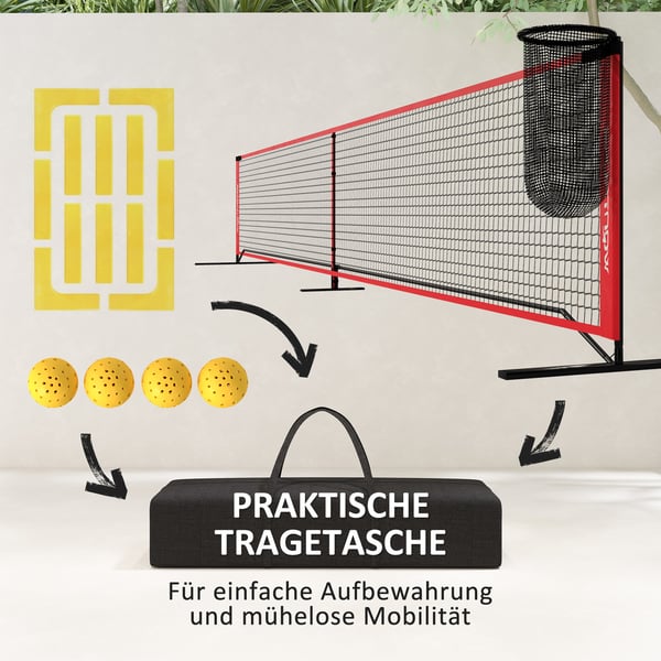 Pickleballnät System, 674x70x92 cm, Flerfärgad