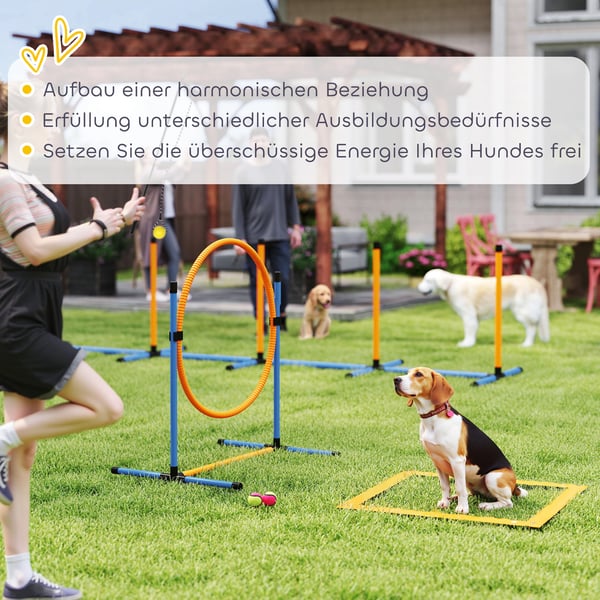Agility Set, 348x93x92 cm, Sininen ja Oranssi