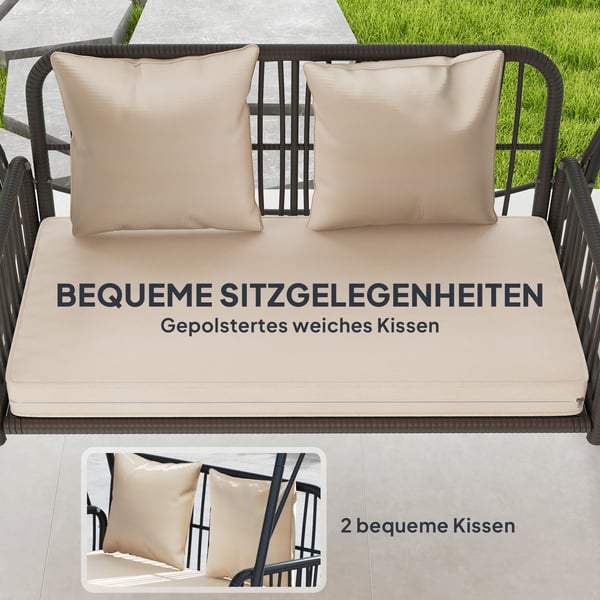 Havesving, 149x121x180 cm, Khaki