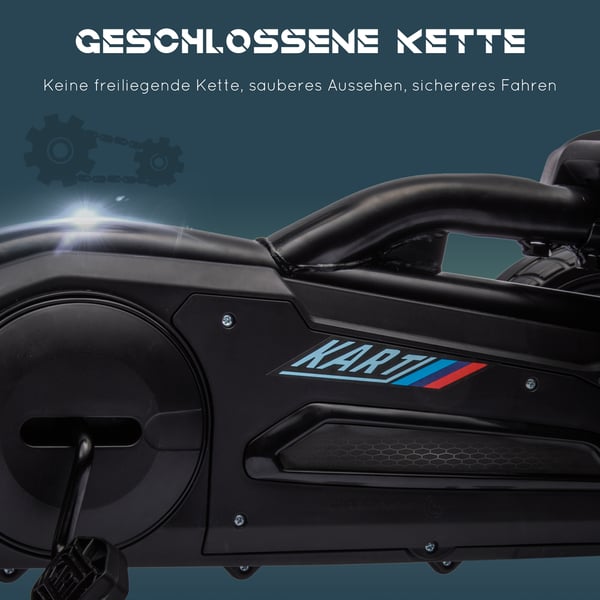 Pedal Go-Kart, 100x58x58,5 cm, Sort