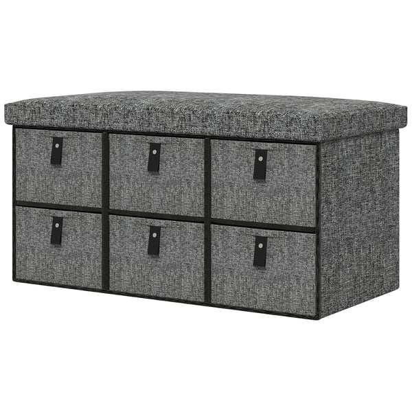 Skobänk, 76.5x38x38 cm, Mörkgrå
