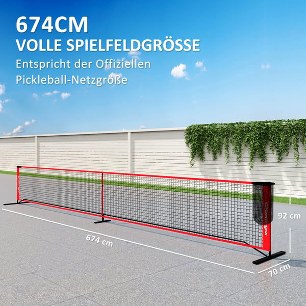 Pickleballnät System, 674x70x92 cm, Flerfärgad