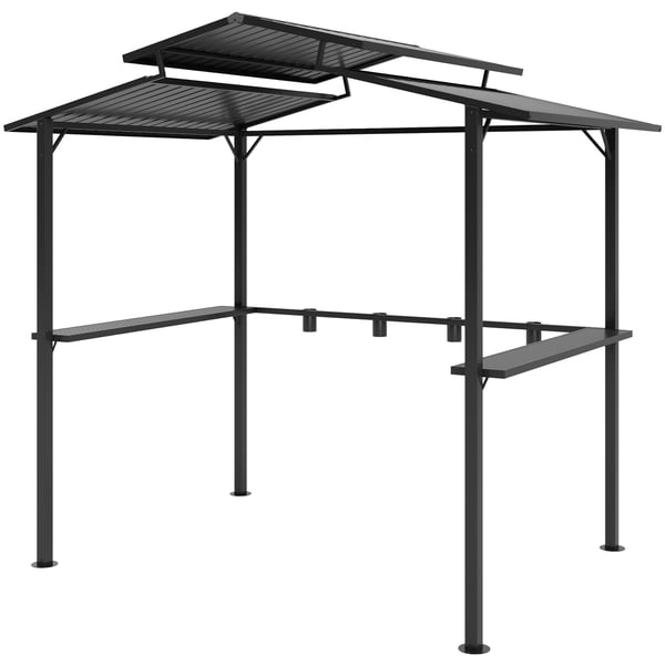 Grillpavillon, 250x160x250 cm, Sort