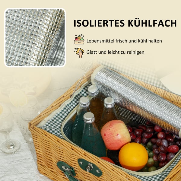 Picnic Kurv, 40x30x20 cm, Brun